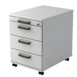 Bach cassettiera mobile hammerer ac30 sg melaminico 428x580x590mm 4 cassetti bianco