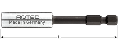 Rotec portapuntas imán impacto e6.3x80mm c-ring