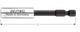 Impatto magnetico portapunte Rotec e6.3x80mm anello a C