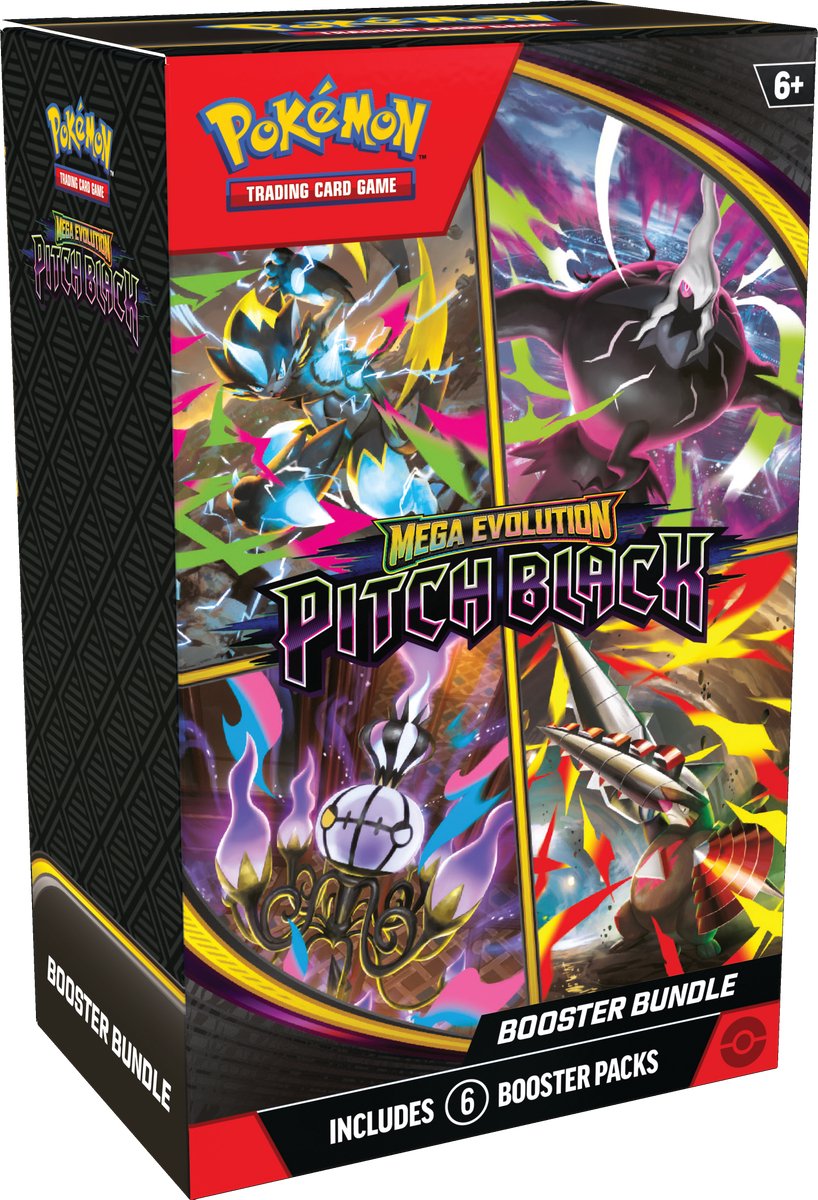 JCC Pokémon: tono negro - paquete de 6 refuerzos