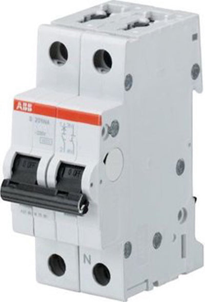 Disyuntor de instalación busch-jaeger abb c10a 2p 6ka - s202-c10