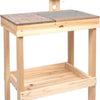 Small foot houten modderkeuken en speeltafel voor buitenplezier.