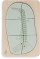 Jollein - rompecabezas de madera - jambo de la selva - croco - juguetes de madera - cocodrilo - 100% fsc
