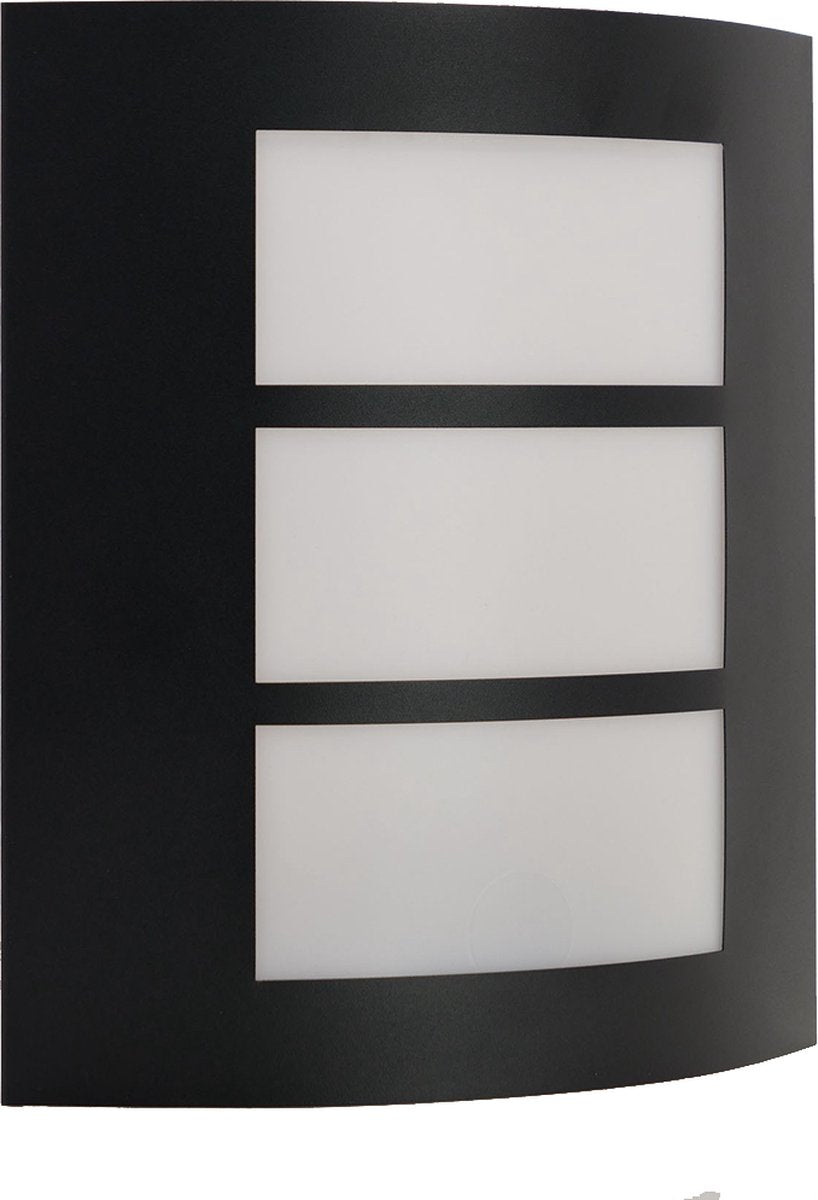 Eglo rascino-e wandlamp buiten - e27 - 26 cm - zwart wit