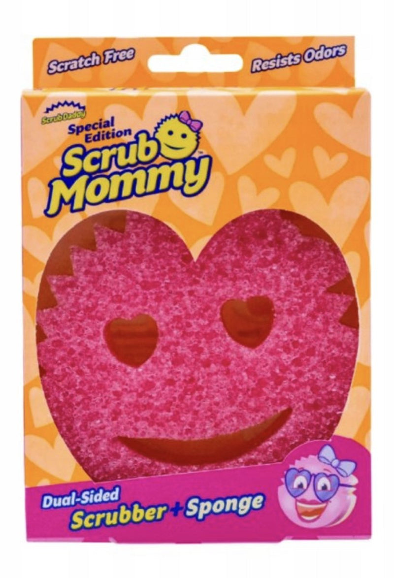 Scrub daddy exfoliante mamá esponja de limpieza san valentín – ojos en forma de corazón – 1 pieza