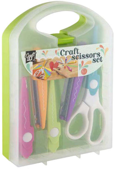 Creative craft group craft scissors set - 6 pieces.