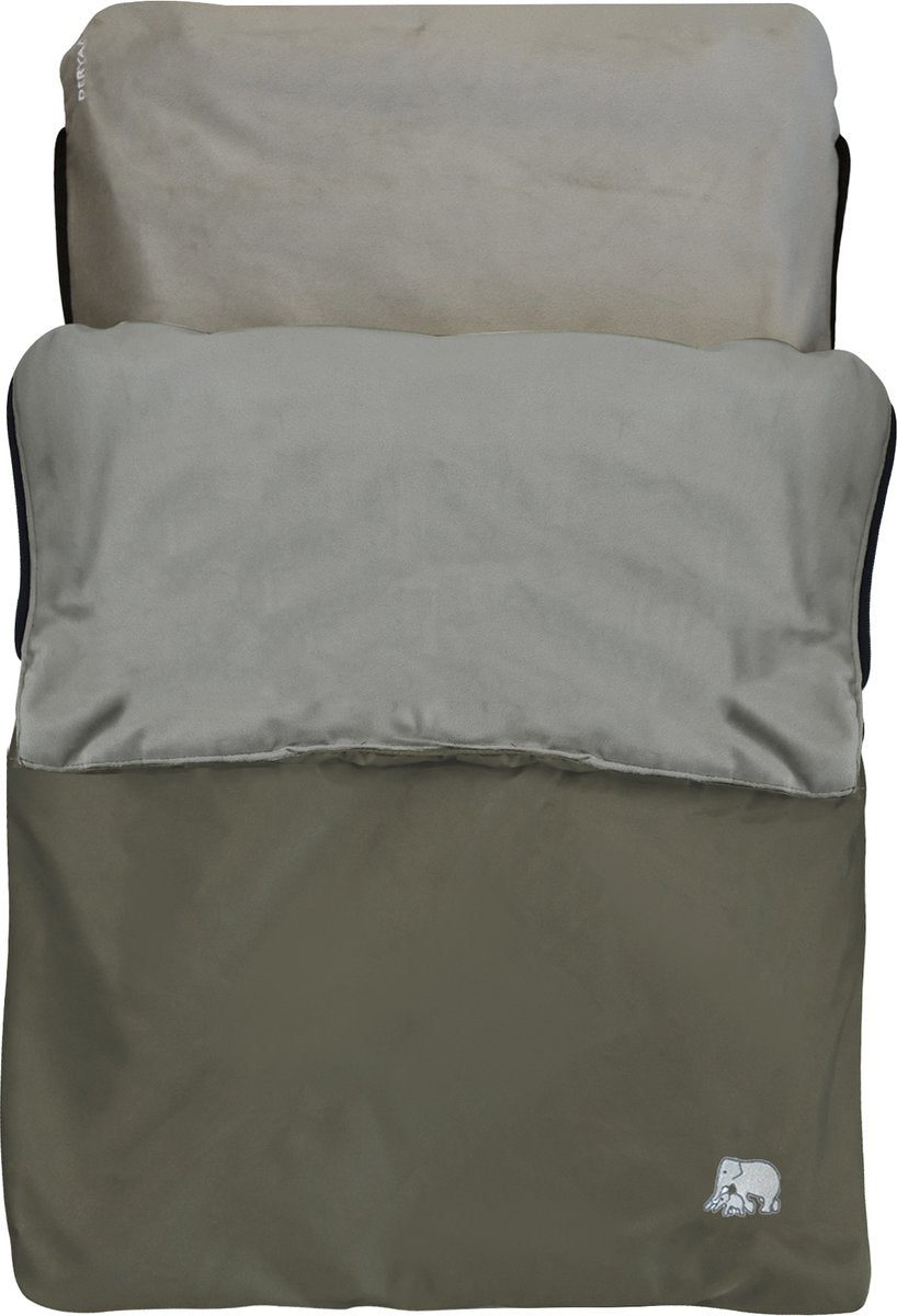 Deryan airtraveller airplane bed - travel pillow with mattress - compactly folded - brown