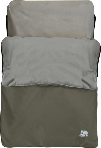 Deryan airtraveller airplane bed - travel pillow with mattress - compactly folded - brown