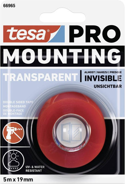 Tesa nastro di montaggio montaggio professionale trasparente 66965 5 m x 19 mm - 6696...
