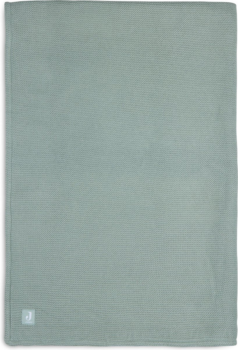 Jollein manta bebe cuna 100x150cm punto básico polar verde bosque
