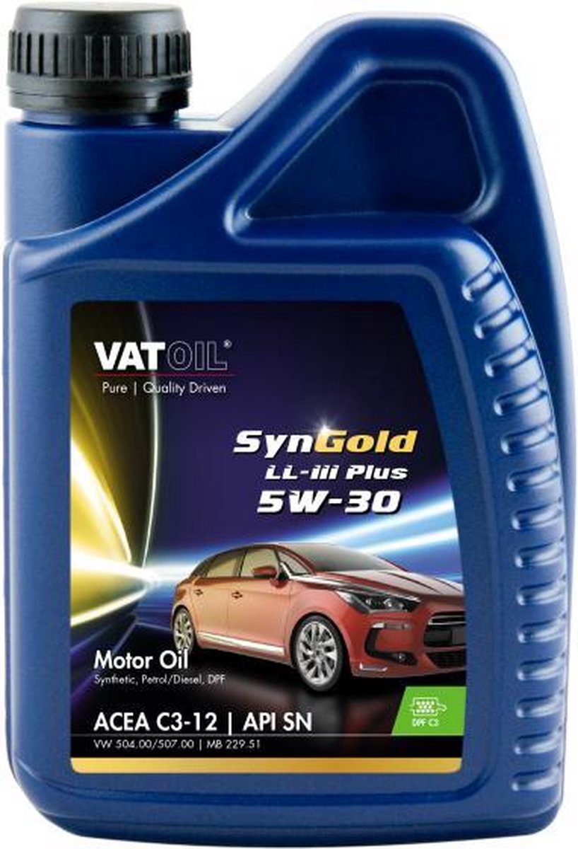 Kroon-olio vatoil syngold ll-iii plus 5w30 longlife ll c3 1ltr