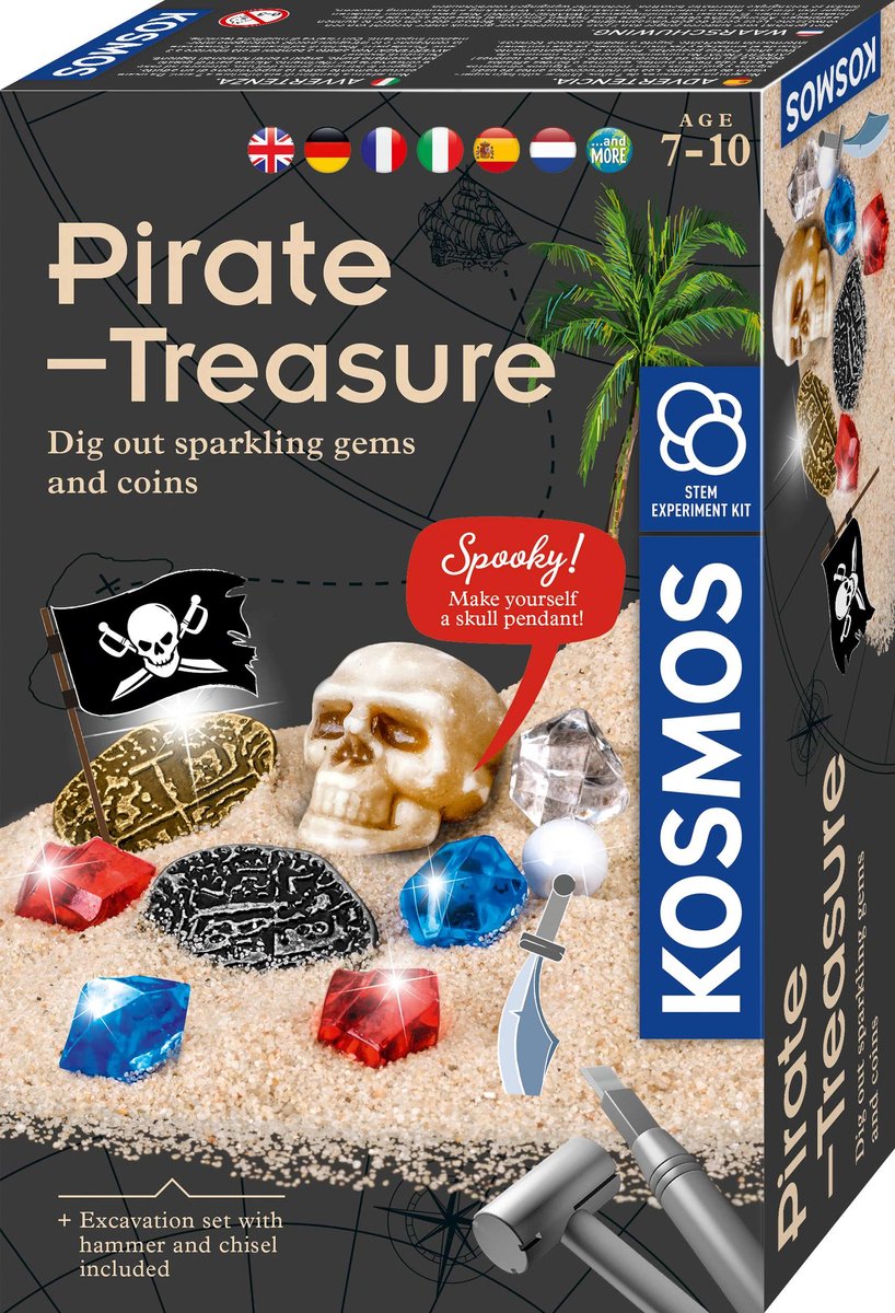 Set de juego Selecta cosmos para excavar el tesoro pirata