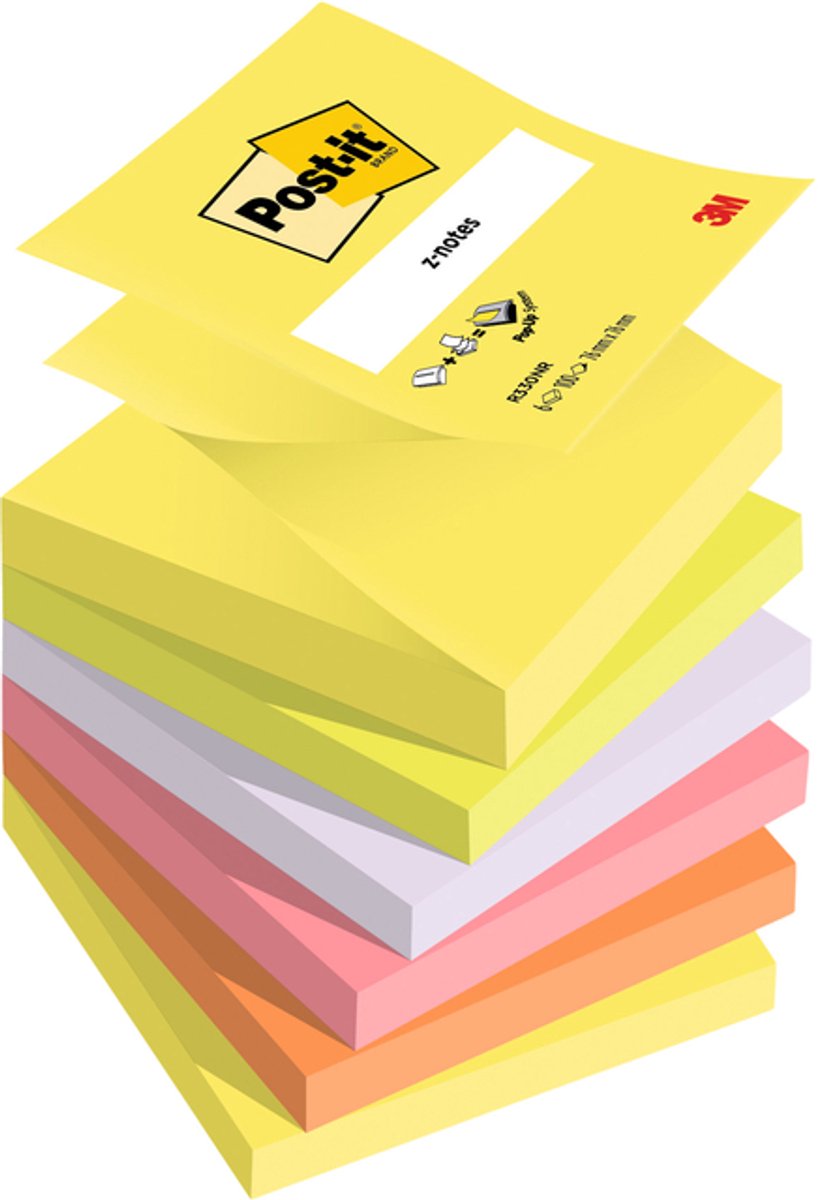 Post-it adesivo Z-Notes r-330nr quadrato 76 x 76 mm