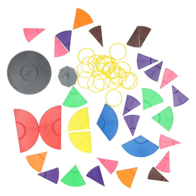 Gioco del cerchio delle frazioni Imp, 72 parti.