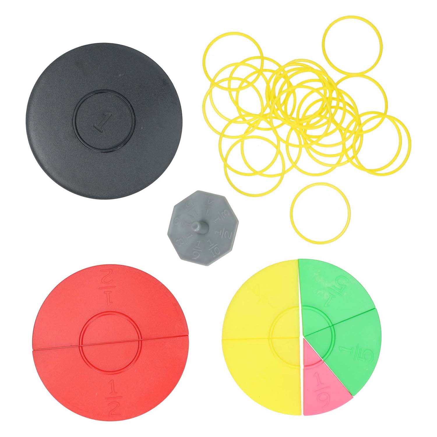 Gioco del cerchio delle frazioni Imp, 72 parti.