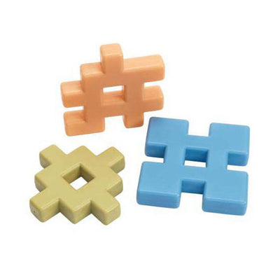 Blocchi di waffle colorati - 21 pz