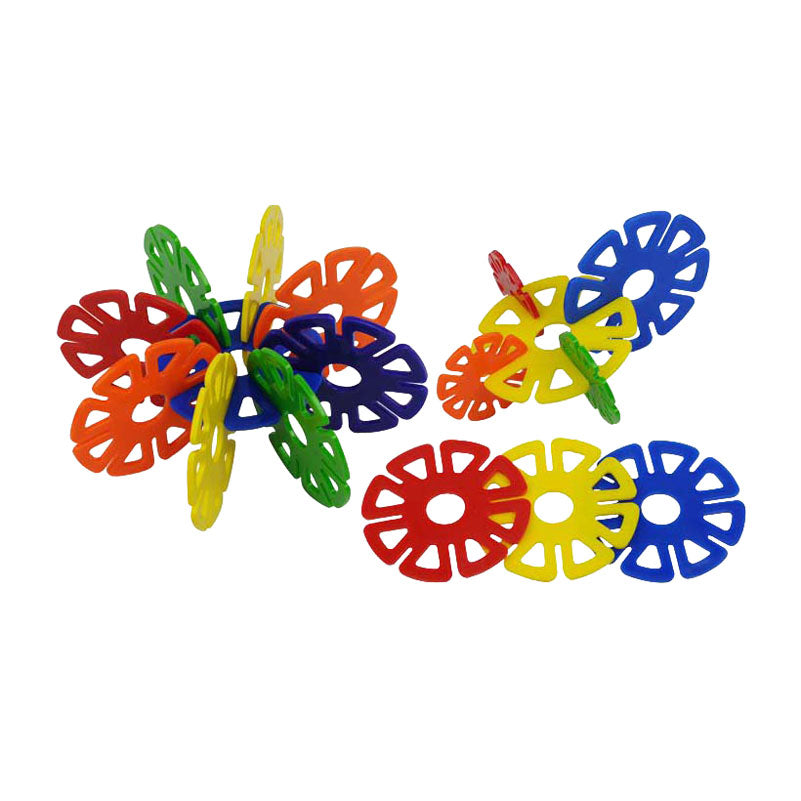 Discos de construcción jumbo coloridos Lobbes - 360 piezas