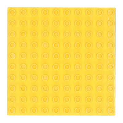 Piastra da costruzione gialla - 16x16 cm