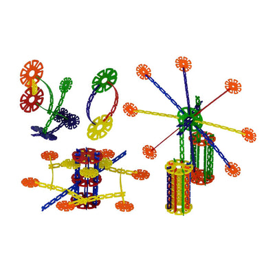 Juego de construcción de varillas y discos flexibles - 480 piezas