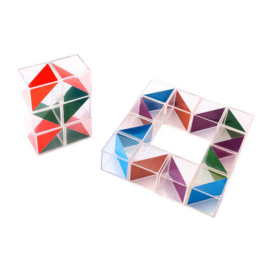Cubi colorati trasparenti Lobbes - 5 cm - 18 pz