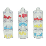 Sound and sorting blocks with beads in 3 sizes - 9 pcs - afbeelding 1