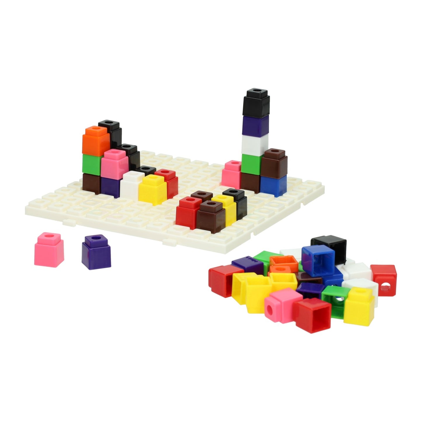Bloques apilables con placa base - 100 uds.