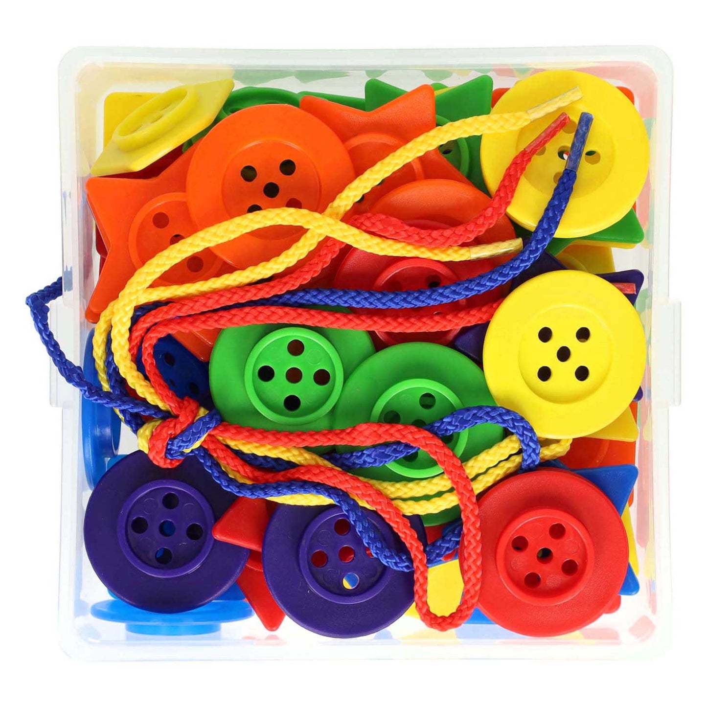 Botones de cordones apilables - 72 uds.
