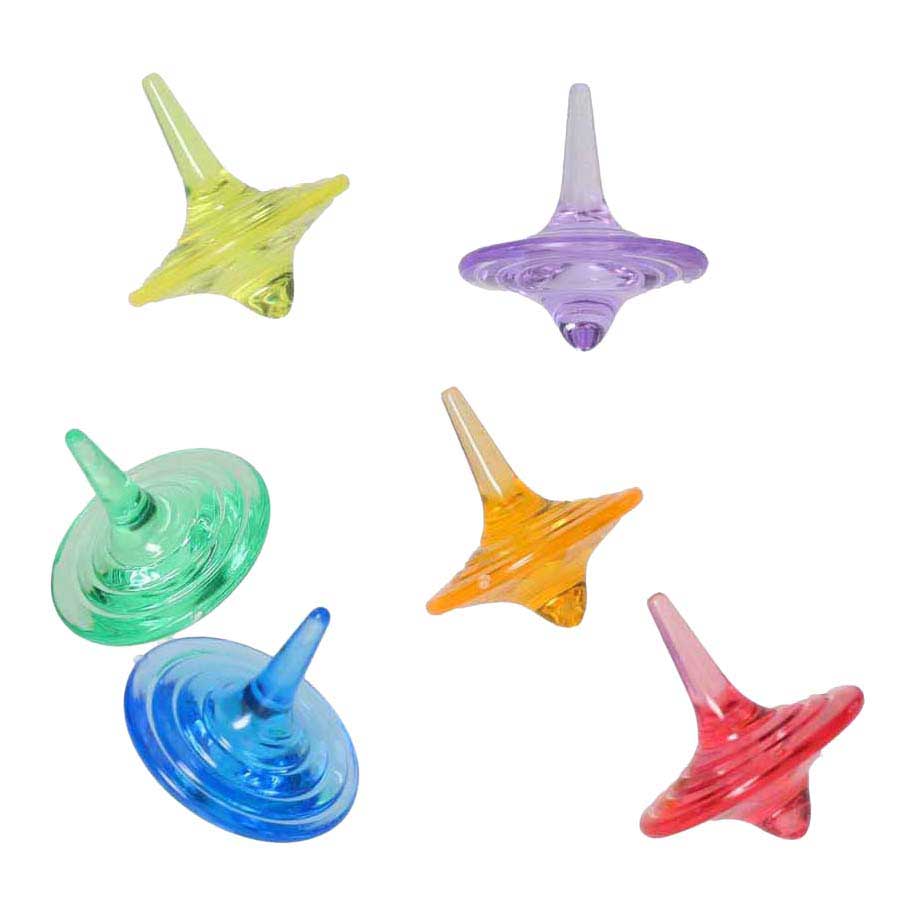 Peonzas transparentes de colores - 26 uds.
