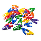 Kleurrijke clips - 30st. - afbeelding 1