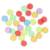 Fichas transparentes de colores - 100 uds.