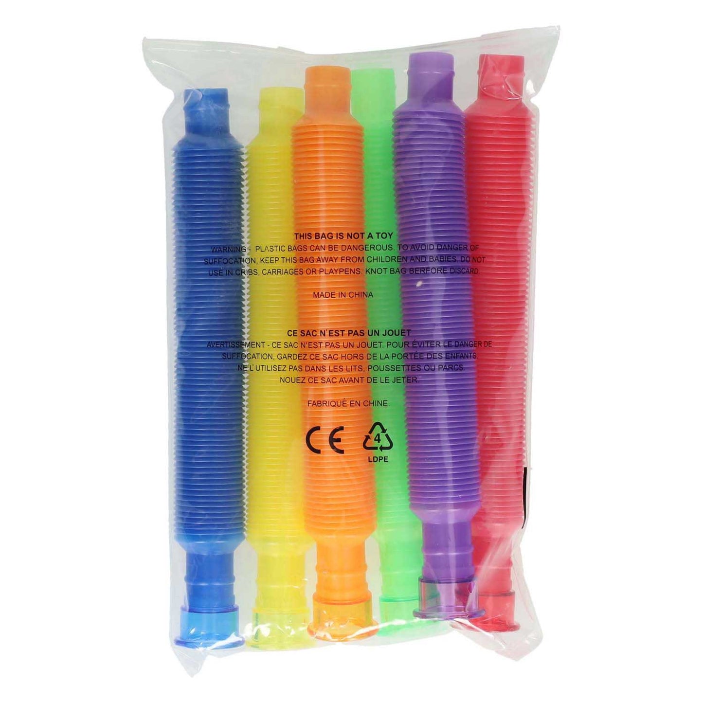 Tubos elásticos de colores - 6 uds.