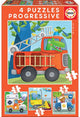 Educa - puzzle - pattuglia di salvataggio - puzzle progressivo - 4 puzzle da 12-16-20-25 pezzi - puzzle per bambini