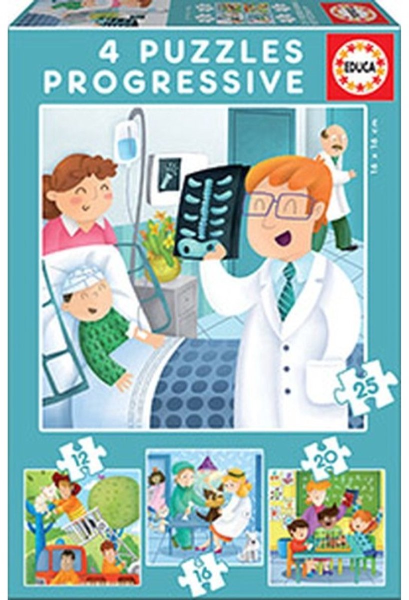 Educa - puzzels - beroepen -12,16,20 25 stukjes