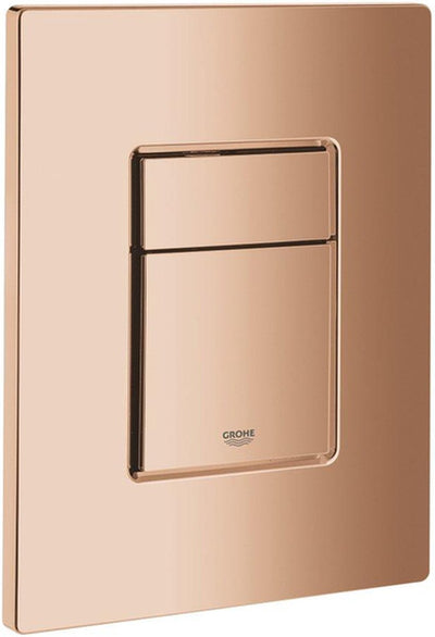 Grohe skate cosmopolitan bedieningsplaat - dualflush - horizontaal verticaal - kunststof - warm sunset (koper)