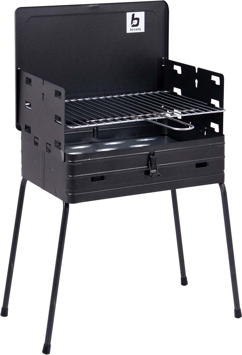 Bo-camp - barbecue - koffermodel - staal - 40x30 cm