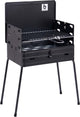 Bo-camp - barbecue - koffermodel - staal - 40x30 cm