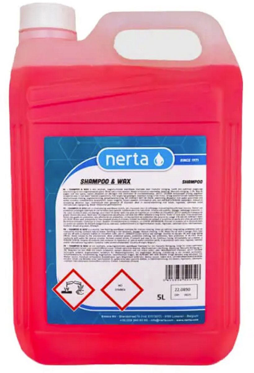 Cera champú Nerta - champú para coche con cera - cera para coche - 5 litros