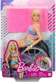 Mattel Fashionistas con una silla de ruedas morada #194