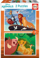 Educa - puzzle - 2 x 48 pezzi - il re leone