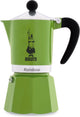 Bialetti arcoíris verde 3 tazas – cafetera espresso – aluminio – 130 ml