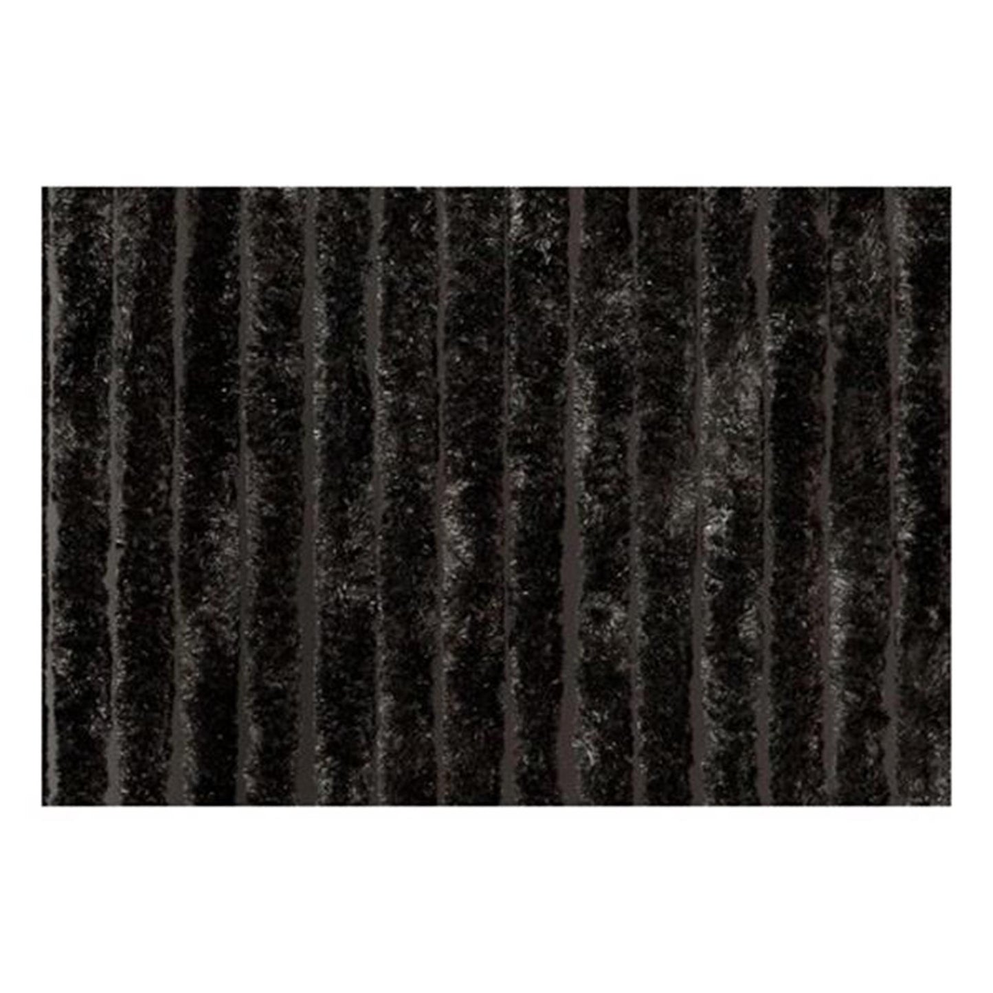 Wicotex kattenstaart deurgordijn 100x240 zwart 100% polypropyleen