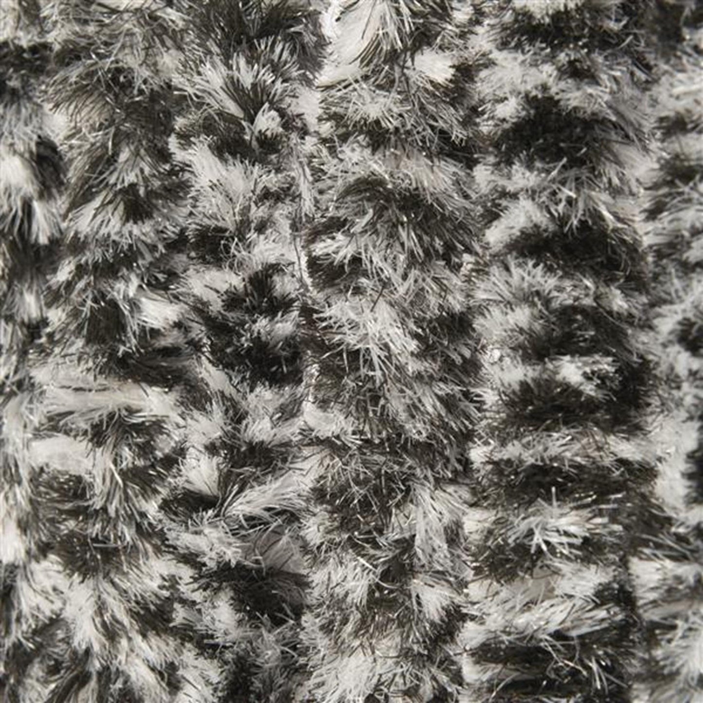 Wicotex kattenstaart deurgordijn 100x240cm zwart wit grijs