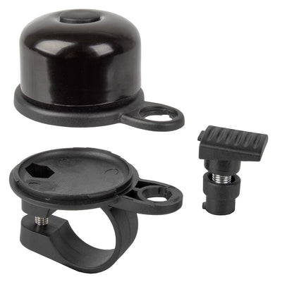 Airbell Bicycle Bell con supporto per airtag Ø31,8 mm nero