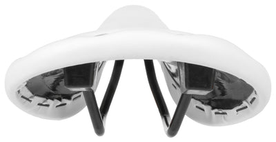 M-Wave Bicycle Saddle Fixie Race White