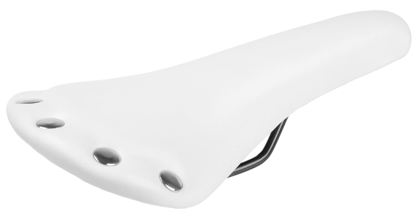 M-Wave Bicycle Saddle Fixie Race White