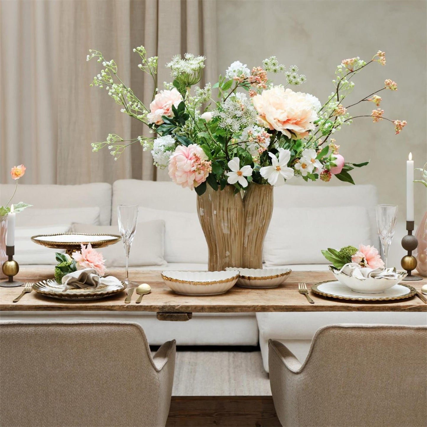 Vaso Countryfield Garber h19cm beige