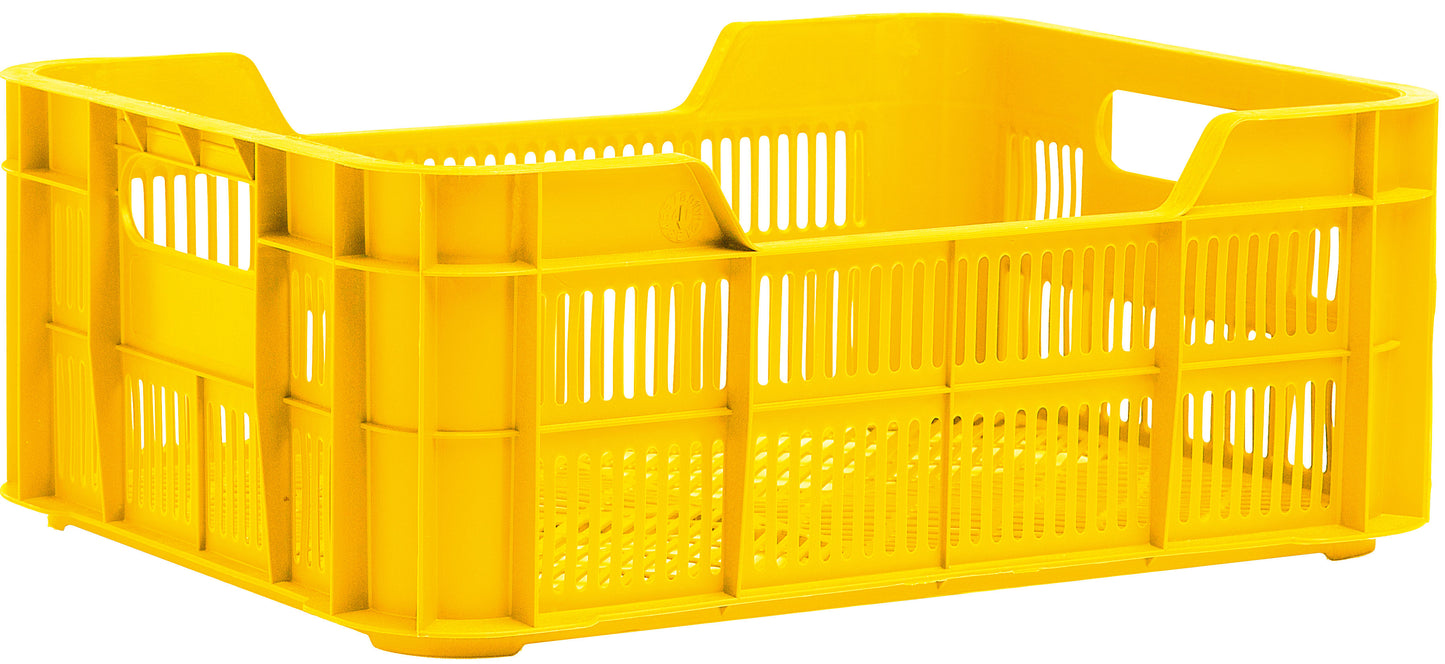 Crate di biciclette a prova urbana Helsinki Plastic 11L 40x30x15 cm Occher Yellow