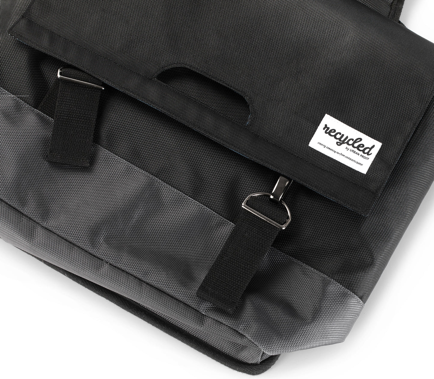 Urban Proof Dubbele Fietstas 55L Zwart Grijs - Gerecycled RPET