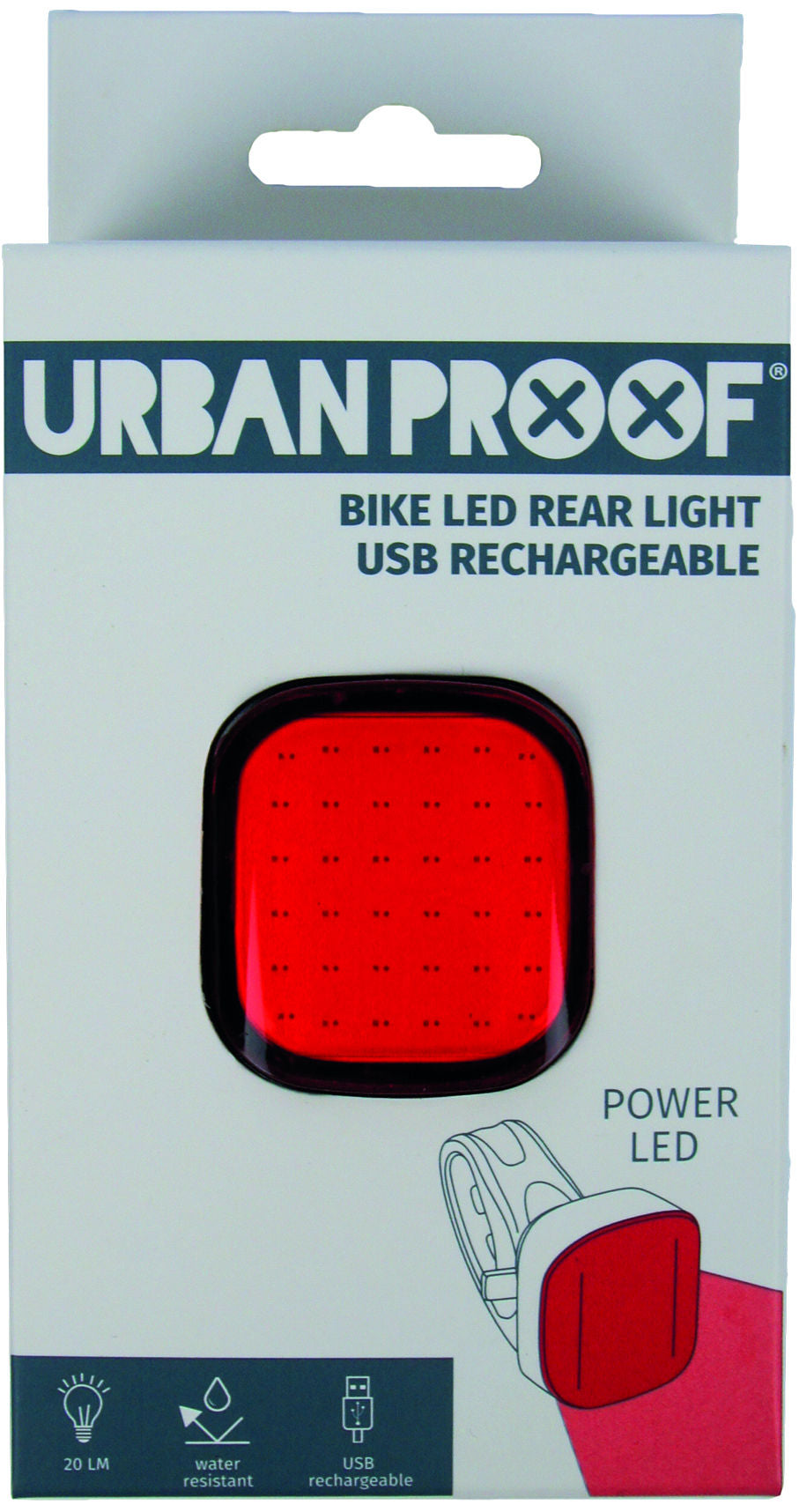 Urbanproof High Power Weakight Red USB
