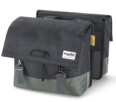 Bolsa de doble bicicleta a prueba urbana 40l gris